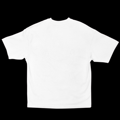 Back t-shirt white plain t-shirt