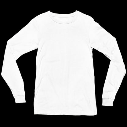 White plain from long sleeve t-shirt